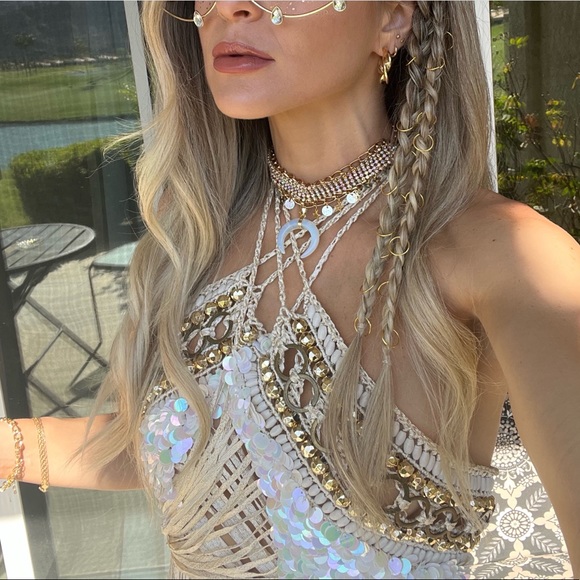 Sequin and Beaded fringe dress - Picture 4 of 7